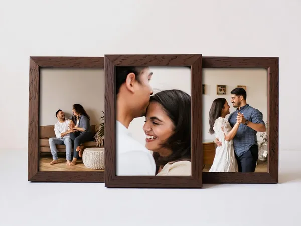 Brown_Picture_Frame_Set_Of_3_5X7_Inches_Wood_Finish_Tabletop_Display_With_Acrylic_Front