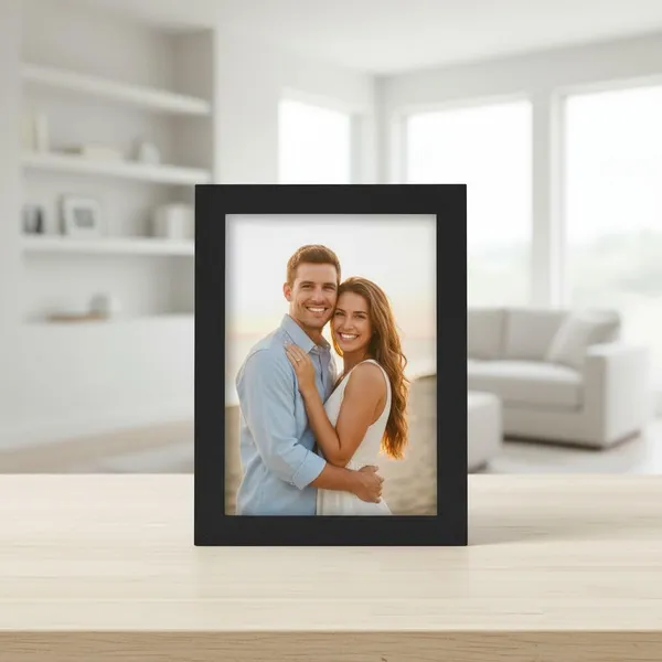 Black_Customizable_Picture_Frame_5X7_Inches_Table_Top_Display_Stand_Mdf_Back_Panel