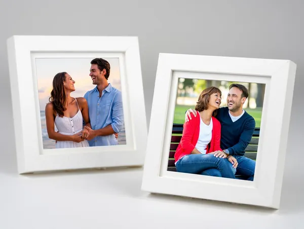 White_Modern_Picture_Frame_Set_3X3_Inches_Acrylic_Front_Tabletop_Display_Pack_Of_2