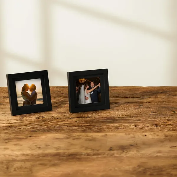 Black_Engineered_Wood_Set_Of_2_Customised_Photo_Frame_With_Your_Photo_Personalized_Square_Photo_Frame_Tabletop_Mini_Frame_Home_Decor_4X4_Inches
