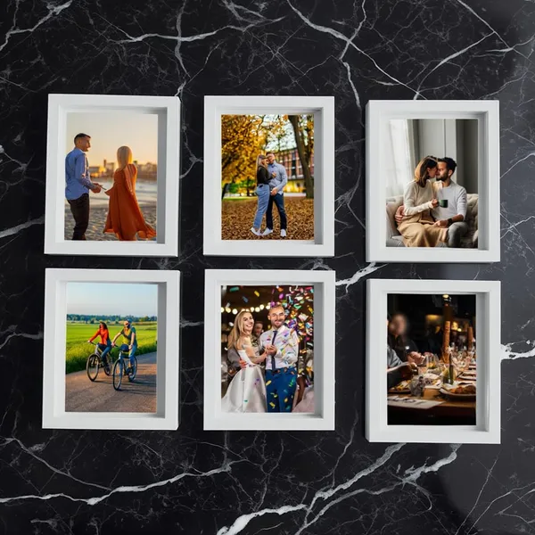 White_Modern_Photo_Frame_Set_Of_6_-4X6_Inches_Acrylic_Sheet_Table_Stand_And_Wall_Mount_Hook_Picture_Display_Frames
