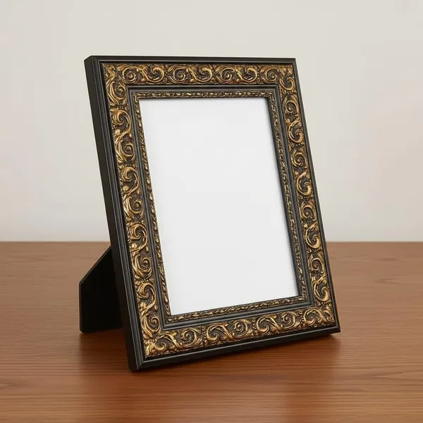 Black_And_Golden_Photo_Frame_Size_5_X_7_Inches_With_Tabletop_Stand_And_Wall_Hook_Wall_And_Desk_Decor_Pack_Of_1