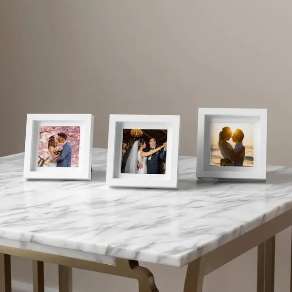 White_Photo_Frame_Set_3X3_Inches_Table_Top_Stand_And_Wall_Hook_Acrylic_Front_3_Pack_Cute_Frame_For_Gifting_Special_Occasion_Home_And_Office_Decor