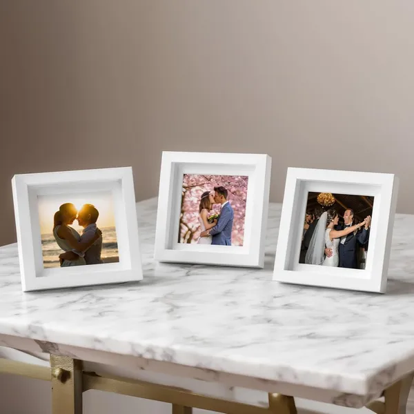 White_Premium_Contemporary_Elegant_3_Frames_Table_Top_Stand_With_Hook_3_X_3_Inches_Acrylic_Front_With_Mdf_Back_Modern_Photo_Frame_For_Home_Office_Decor_Gifting