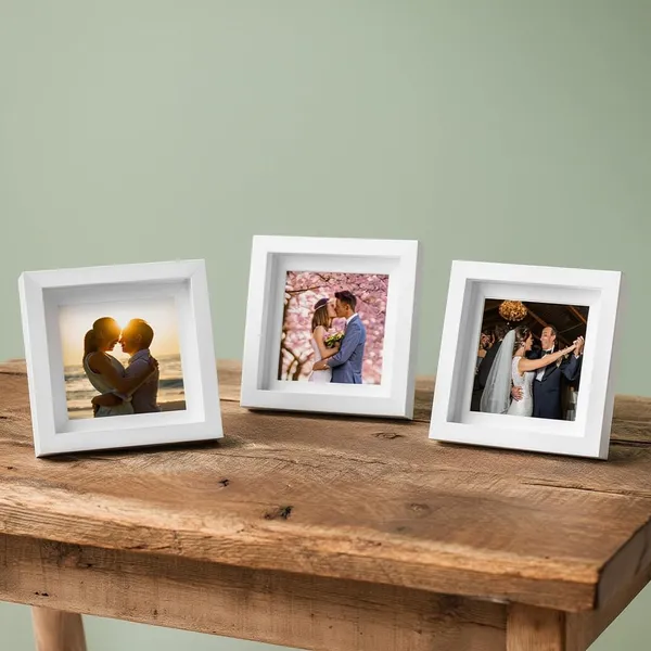 White_Premium_Contemporary_Elegant_3_Frames_Table_Top_Stand_With_Hook_3_X_3_Inches_Acrylic_Front_With_Mdf_Back_Modern_Photo_Frame_For_Home_Office_Decor_Gifting
