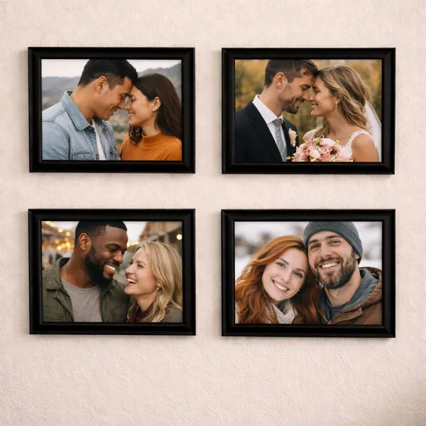 Black_Photo_Frame_Set_Of_4_5X7_Inch_Picture_Frames_With_Crystal_Clear_Plexiglass_Wall_Hanging_Display_For_Home_Office_Decor