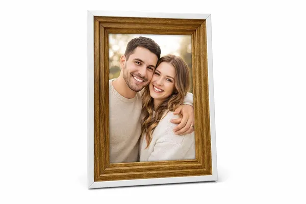 Oak_Wood_With_White_Border_5X7_Photo_Frame_Picture_Frame_With_Acrylic_Front_Table_Top_Stand_Wall_Mount_Photo_Display_Frame_For_Memories_Certificates_Artwork_Home_Decor_Gift_Oak_Wood_With_3D_Design