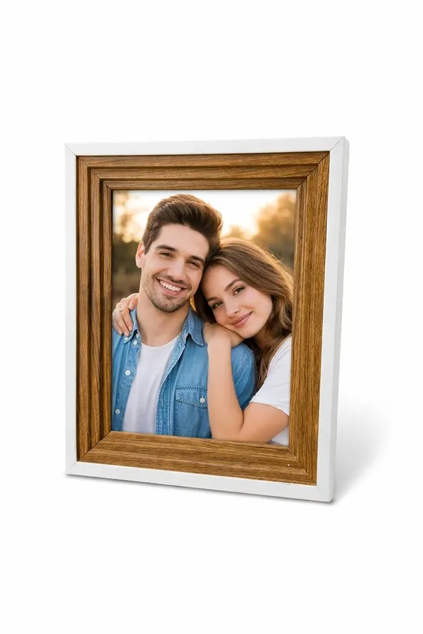 Oak_Wood_With_White_Border_5X7_Photo_Frame_Picture_Frame_With_Acrylic_Front_Table_Top_Stand_Wall_Mount_Photo_Display_Frame_For_Memories_Certificates_Artwork_Home_Decor_Gift_Oak_Wood_With_3D_Design