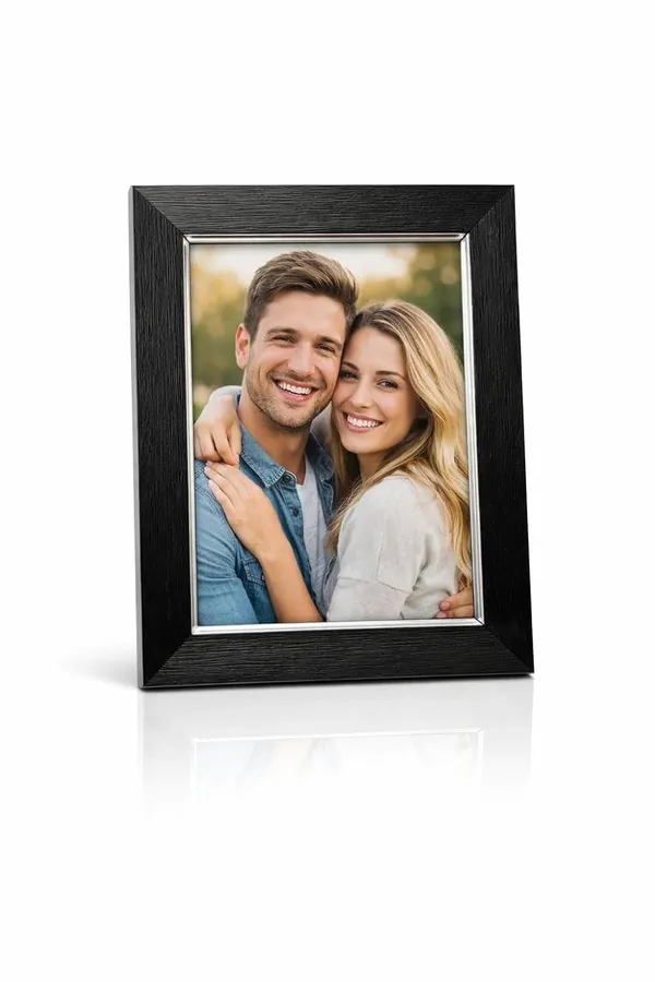 Black_And_Silver_Personalized_5X7_Photo_Frame_Customised_Picture_Frame_With_Acrylic_Front_Table_Top_Stand_Wall_Mount_Photo_Display_Frame_For_Memories_Certificates_Artwork_Home_Decor_Gift_And