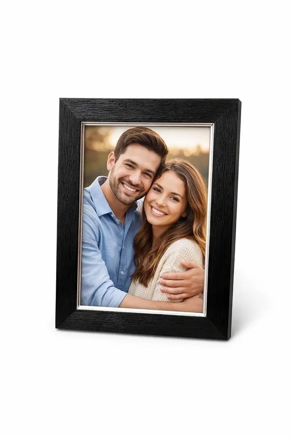 Black_And_Silver_Personalized_5X7_Photo_Frame_Customised_Picture_Frame_With_Acrylic_Front_Table_Top_Stand_Wall_Mount_Photo_Display_Frame_For_Memories_Certificates_Artwork_Home_Decor_Gift_And