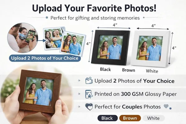 White_Customizable_4X4_Photo_Frame_Set_Of_2_Table_Top_Photo_Frames_With_Stand_Acrylic_Front_Personalized_Picture_Frames_For_Photos_Mini_Photo_Frame_For_Home_Decor_Desk_Gifts