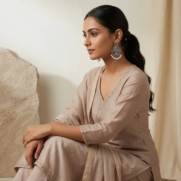 Silver_Oxidized_Peacock_Motif_Chandbali_Earrings_With_Pearl_Drops