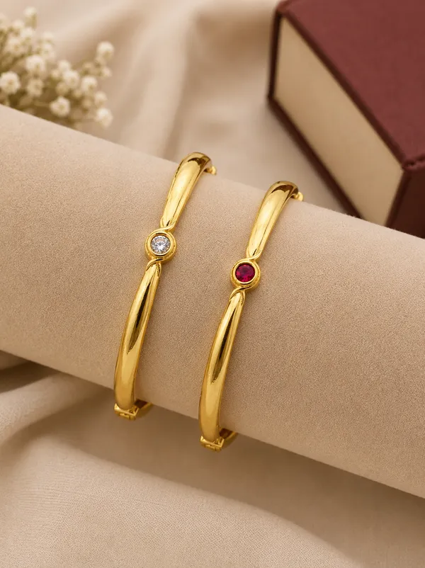 Gold_Plated_Stone_Studded_Bangle_Set_For_Women