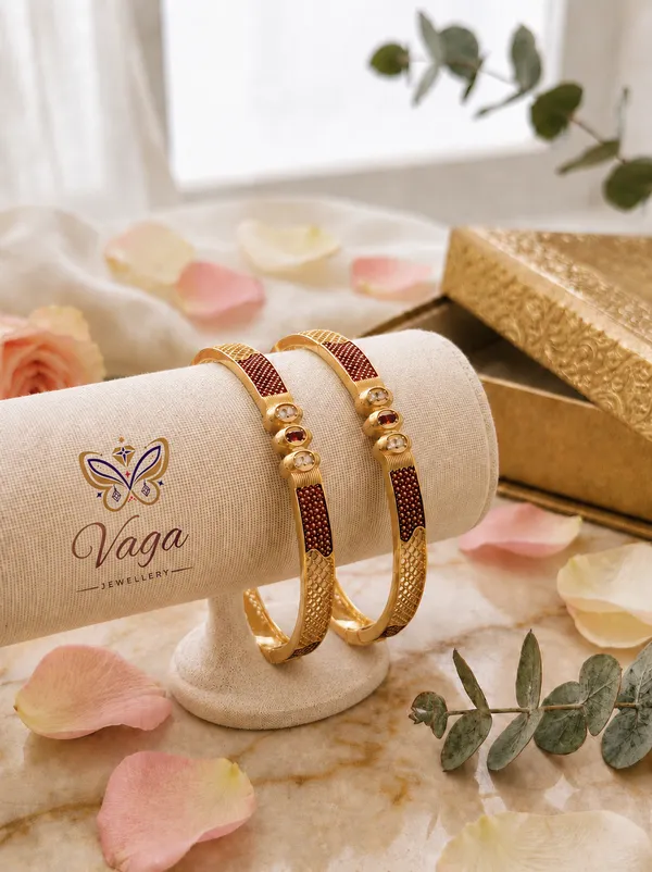 Gold_Plated_Textured_Bangles_Set_Of_2_For_Women