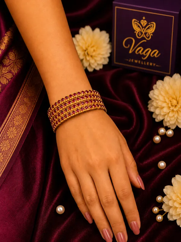 Gold_Plated_Studded_Bangles_Set_Of_4