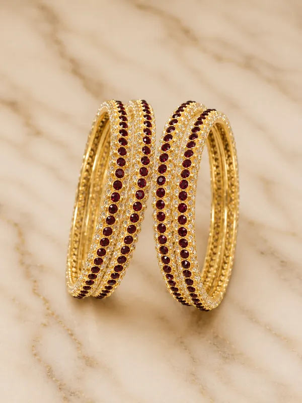 Gold_Plated_Studded_Bangles_Set_Of_4