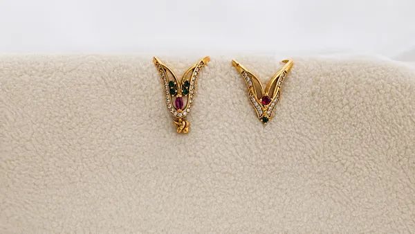 Gold_Plated_Multicolor_Stone_Rings_Set_For_Women