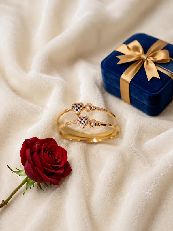 Gold_Plated_Pearl_Embellished_Double_Bracelet_Set