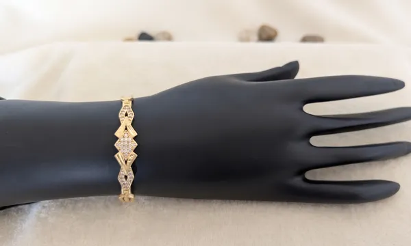 Golden_Geometric_Diamond_Accent_Bracelet_For_Women