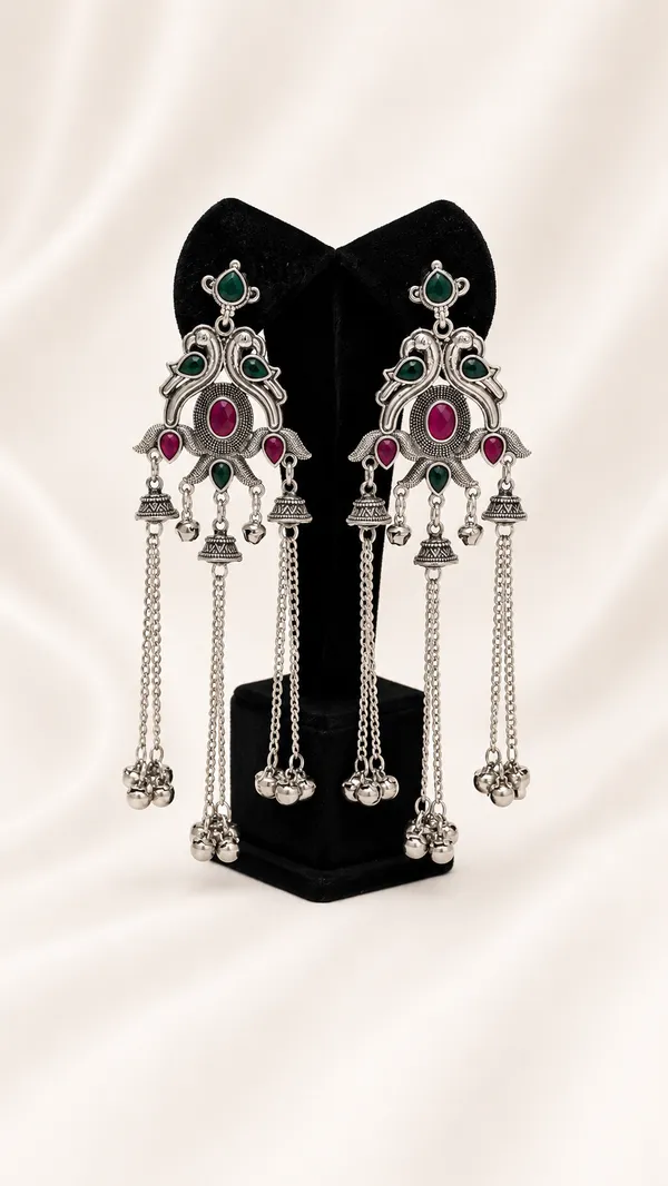 Silver_Oxidized_Kundan_Chandbali_Earrings_For_Women