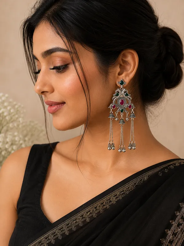 Silver_Oxidized_Kundan_Chandbali_Earrings_For_Women