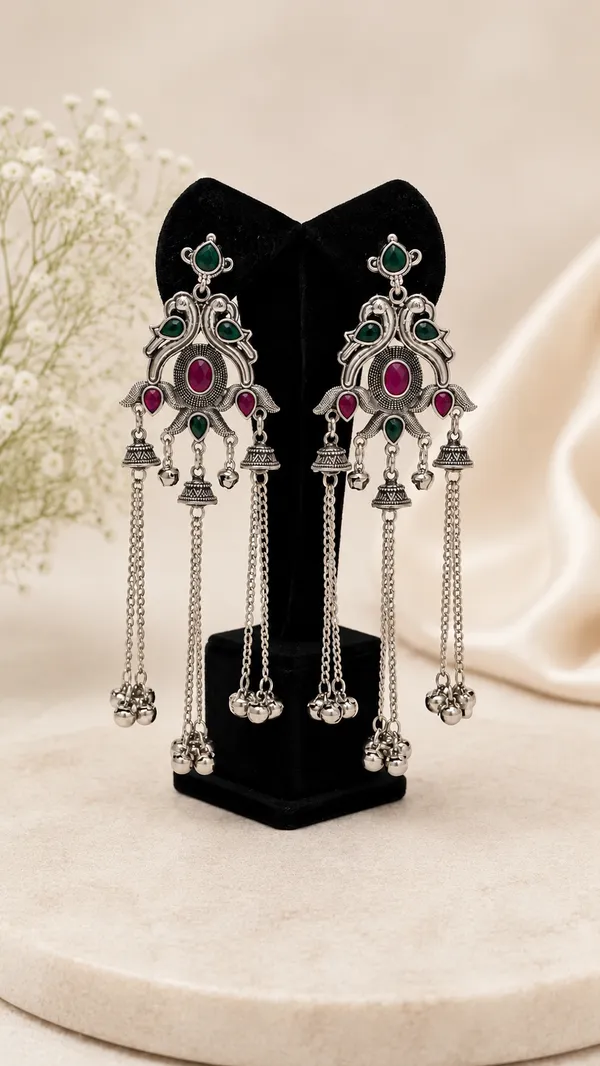 Silver_Oxidized_Kundan_Chandbali_Earrings_For_Women