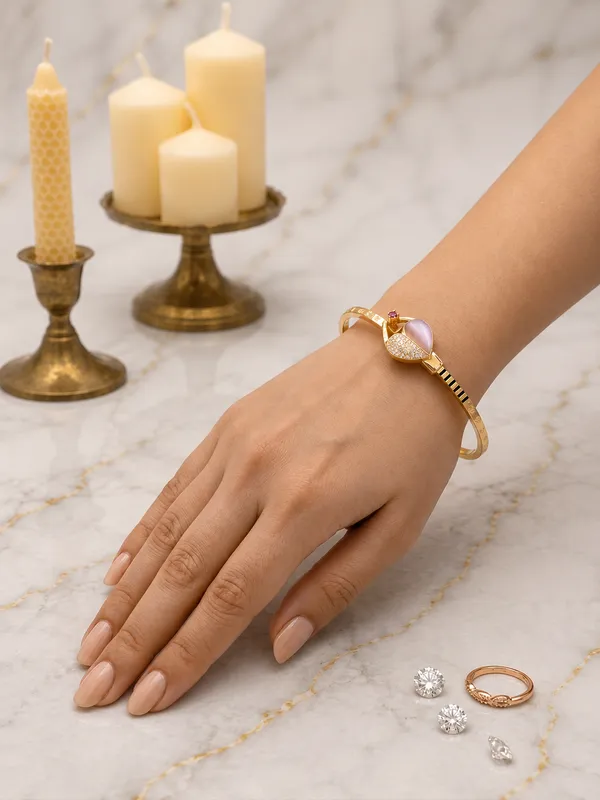 Gold_Plated_Brass_Bracelet_For_Women