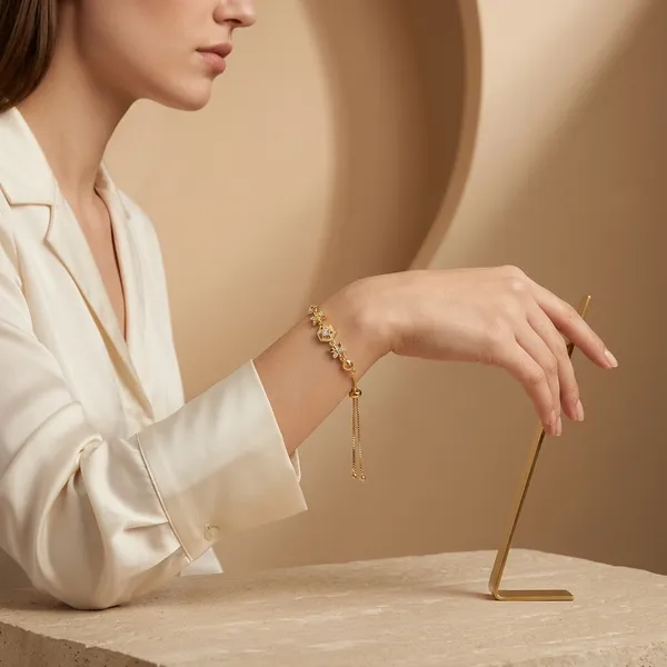 Gold-Plated_Hexagonal_Crystal_Bolo_Bracelet_For_Women