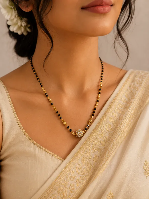 Black_And_Gold_Beaded_Mangalsutra_Necklace