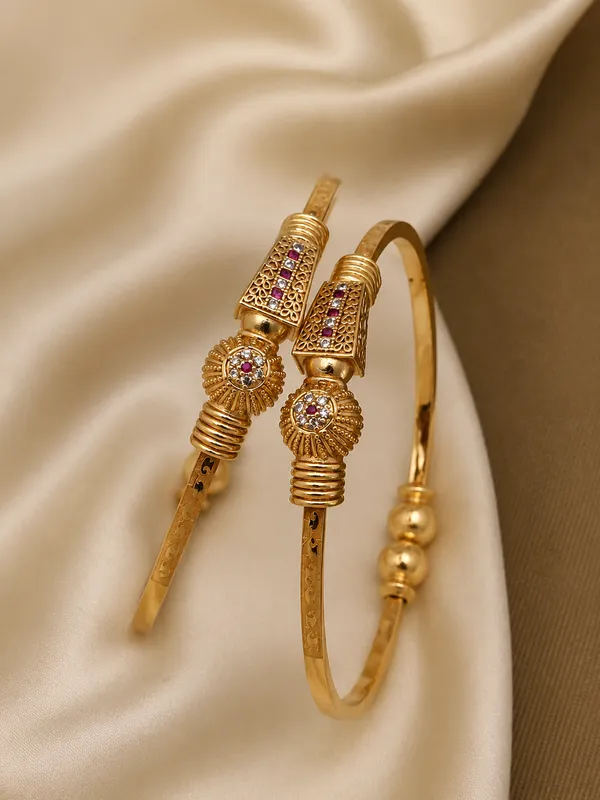 Embedded_ruby-tone_and_crystal_embellishments_for_a_rich_festive_look_|_Traditional_Ruby_Stone_High_Gold_Plated_Bangles_for_Women_|_Designer_Kada_Pair_|_Ethnic_Wedding_&_Festive_Wear