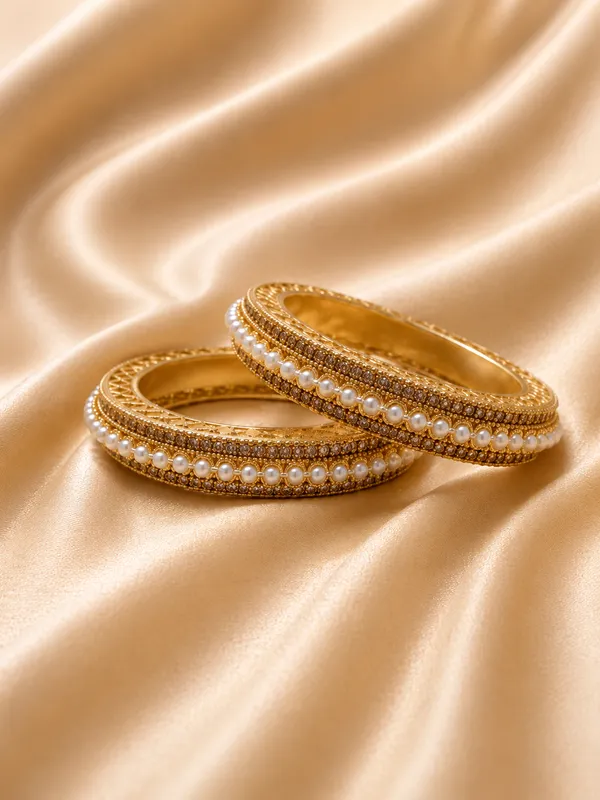 Gold_Tone_Pearl_Embellished_Traditional_Bangles_Set_Of_2