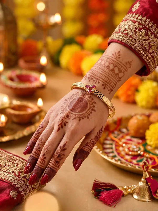 Floral_Ruby_&_AD_Embadded_Bangles_with_high_gold_plating(Set_of_2)