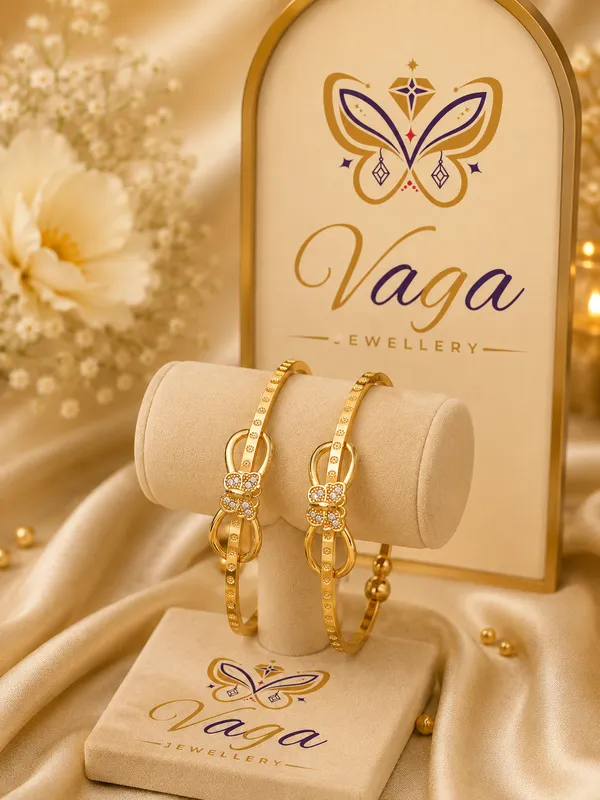 High_Gold-Plated_Infinity_Loop_&_Butterfly_Openable_Bangles_with_AD_Accents_(Set_of_2)