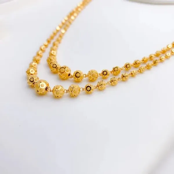 MAYRA_HIGH_GOLD_PLATED_DAILY_WEAR_BALL_MALA_CHAIN_-_DOUBLE_LINE_-_2_LAYER