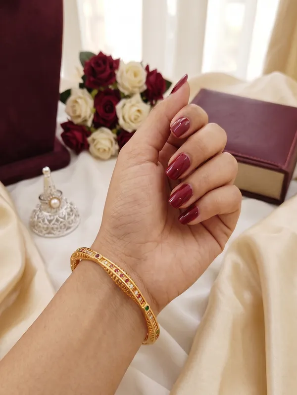 Gold_Plated_Multicolor_Stone_Embellished_Bangles_For_Women