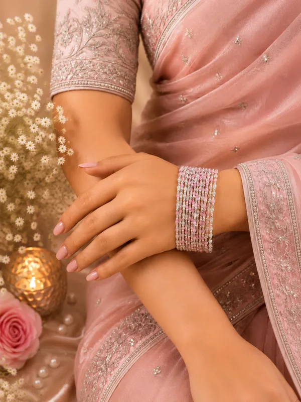 Pink_And_Silver_Embellished_Bangle_Set
