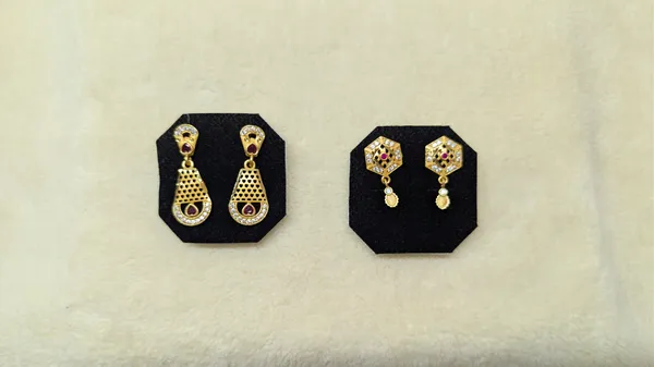 Gold_Toned_Traditional_Earring_Set_Of_2_For_Women