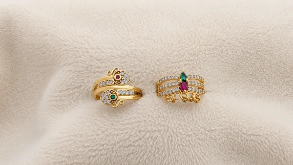 Gold_Plated_Traditional_Adjustable_Ring_Set_For_Women