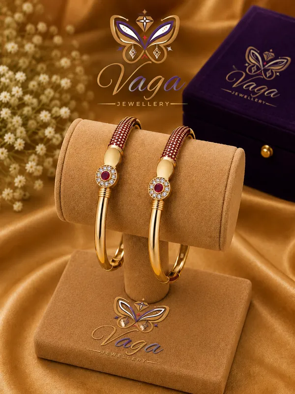 Gold_Plated_Ruby_Stone_Embellished_Kada_Bangles_For_Women