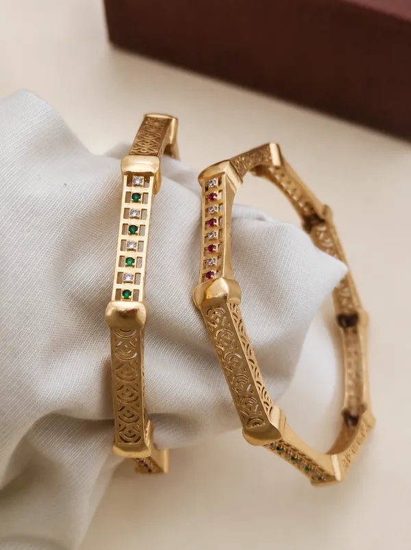 Gold_Plated_Gemstone_Embellished_Designer_Bangles_For_Women