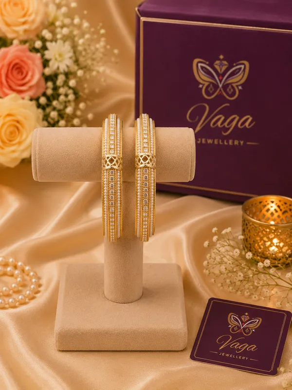 Gold_And_White_Plated_Crystal_Embellished_Bangle_Set_For_Women