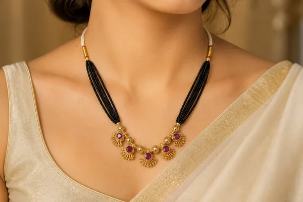 Golden_Black_Beaded_Traditional_Mangalsutra_Necklace