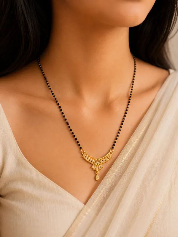 Gold_Plated_Mangalsutra_With_Black_Beads_For_Women