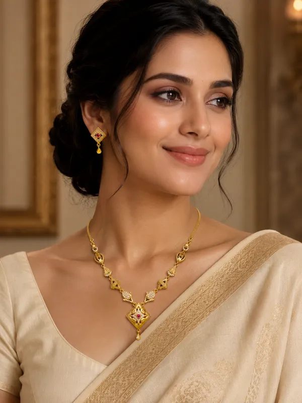Gold_Plated_Kundan_Necklace_Set_With_Matching_Earrings