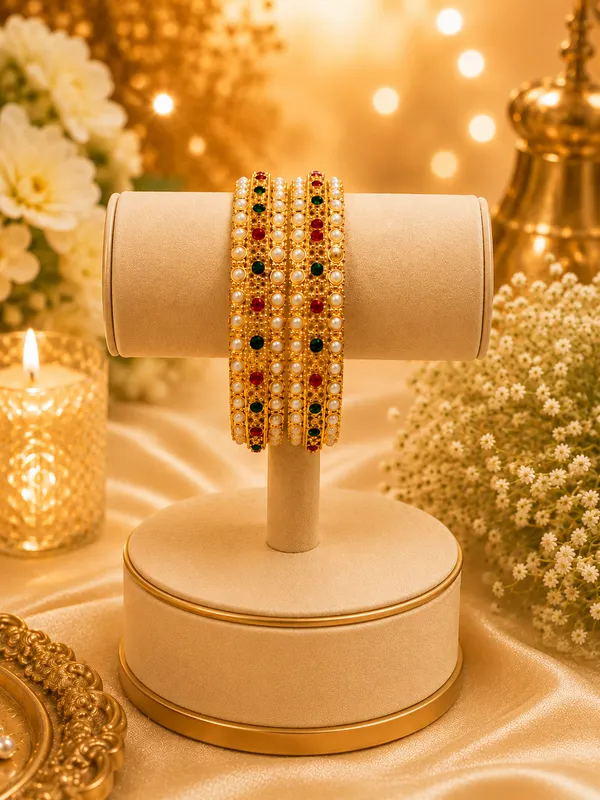 Gold_Plated_Kundan_Pearl_Bangles