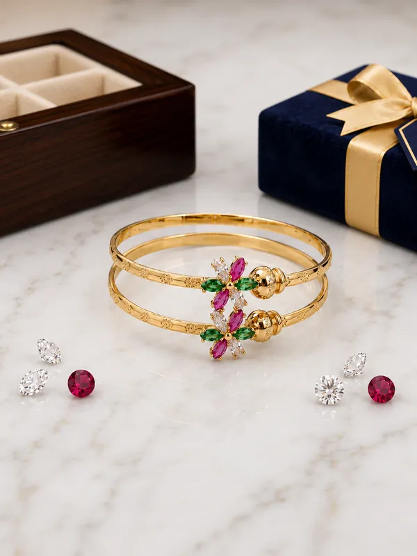 Rose_Gold_Plated_Adjustable_Bracelet_With_Pink_Gemstones