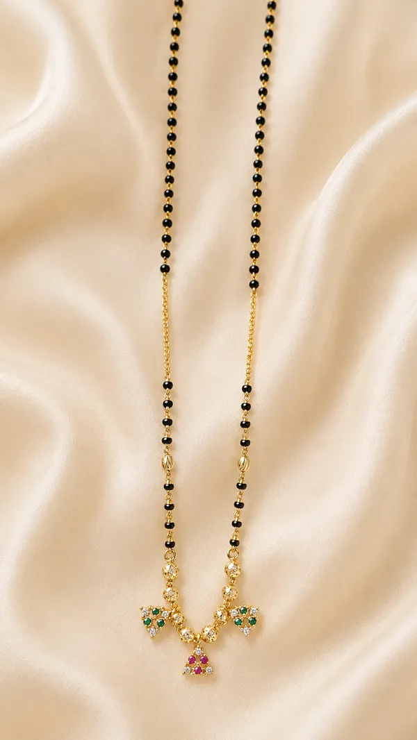 Gold_Plated_Black_Bead_Mangalsutra_With_Charm_Pendants
