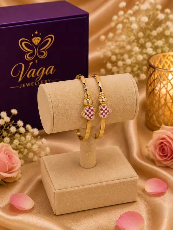 Gold_Plated_Bracelets_Set_For_Women