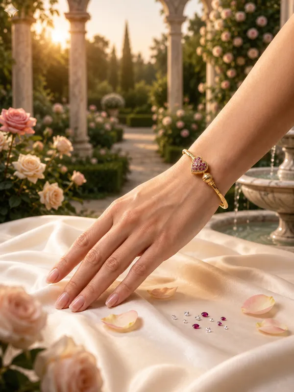 Gold_Plated_Bracelets_Set_For_Women