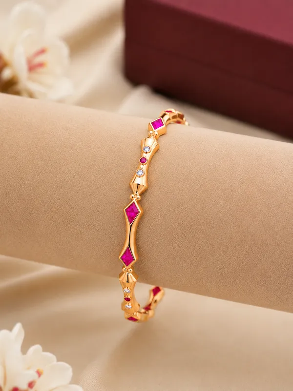 Gold_Plated_Pink_Stone_Studded_Bangle_Set_Of_2